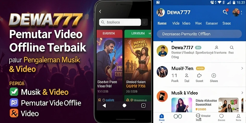 Screenshot antarmuka DEWA777 yang menampilkan pemutar video offline.