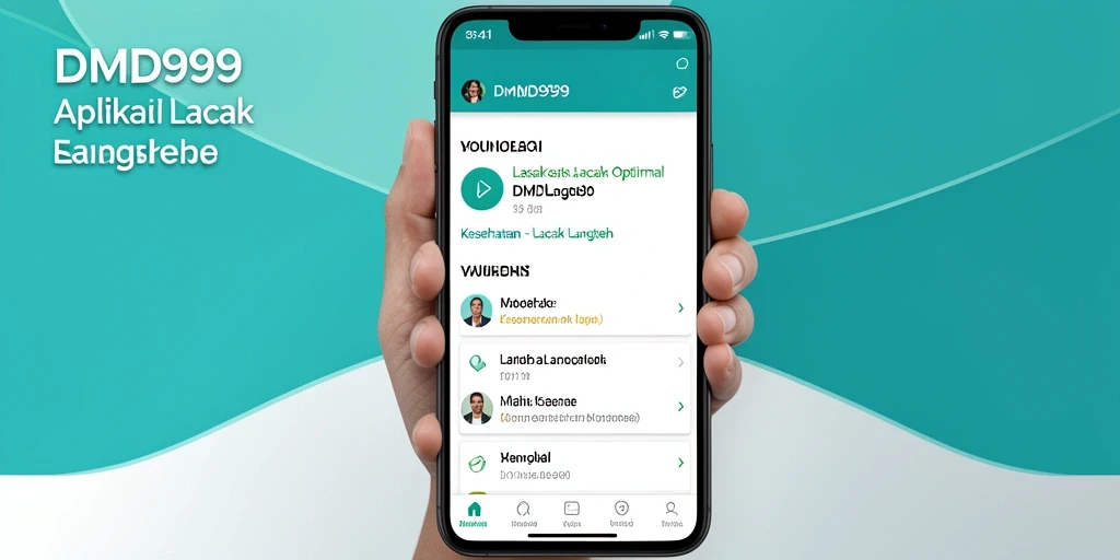 Tampilan antarmuka utama DMD999 yang modern dan sederhana.
