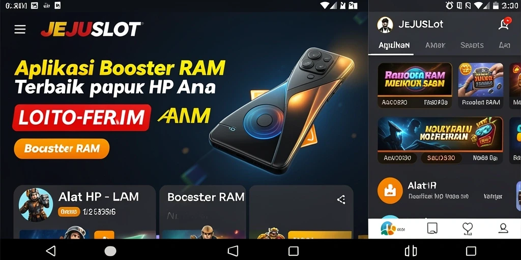 Tampilan antarmuka JEJUSLOT yang user-friendly untuk keamanan RAM.