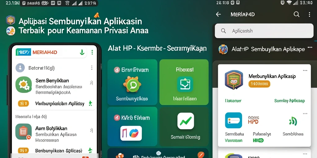 Tampilan antarmuka aplikasi MERIAH4D untuk menyembunyikan aplikasi.